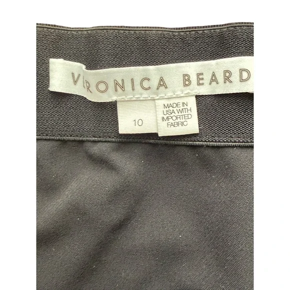 Veronica Beard Stretch Ankle Pants – Size‎ 10 Black Business Casual Vacay Shower - Picture 5 of 8